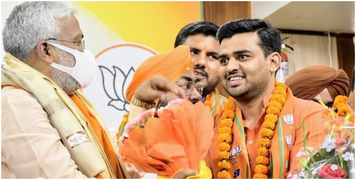 शराब तस्करी और अपहरण के क्रिमिनल रिकॉर्ड वाला वैभव चतुर्वेदी BJP में शामिल, स्वतंत्र देव सिंह ने बताया समाजसेवी