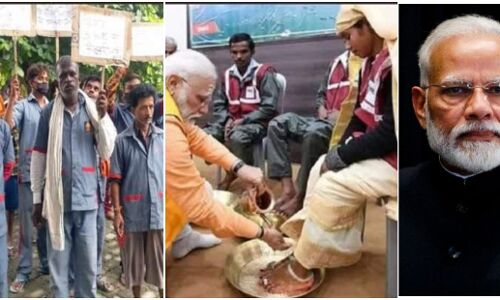 यूपी : PM ने जिन सफाईकर्मियों के पांव धोकर बिखेरा था बड़प्पन, 5 माह की तनख्वाह न मिलने से घर के जेवर गिरवी रख चला रहे खर्च
