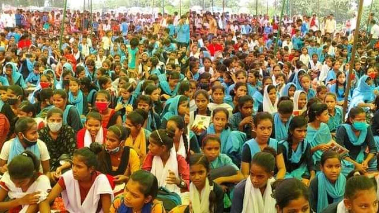 बिहार : फोर लेन की सड़क बनाने के लिए तोड़ दिया हाई स्कूल, विरोध में सड़क पर ही घंटी बजाकर लगाई क्लास