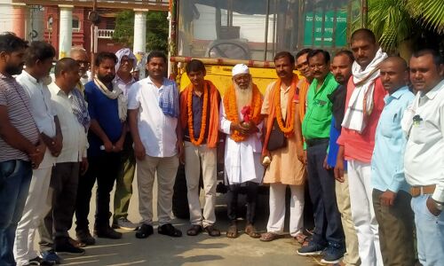 सुल्तानपुर से चल कर आजमगढ़ पहुंची सद्भाव संदेश यात्रा, नागरिक समाज ने फूल-माला पहनाकर किया स्वागत