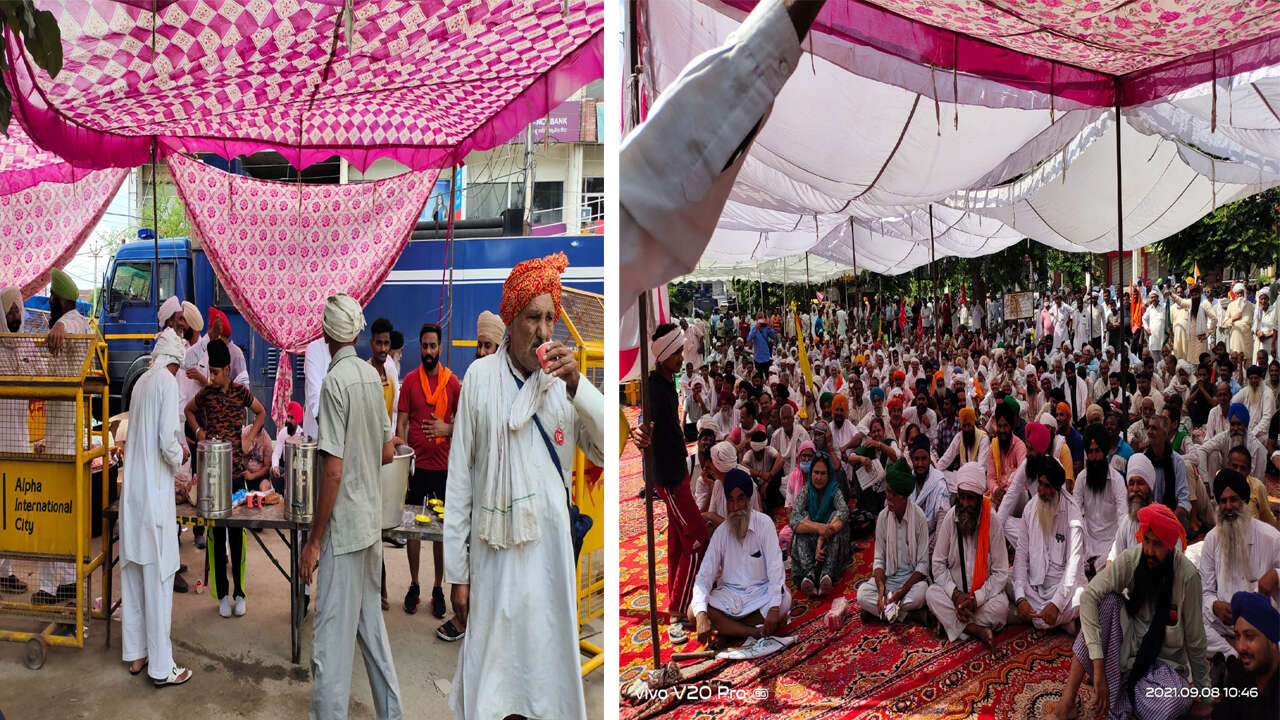 करनाल को अगला सिंघु बार्डर बनाने की तैयारी में किसान, लगा दिया पक्का मोर्चा