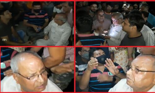 उत्तराखण्ड : अपनी ही सरकार में भ्रष्टाचार के खिलाफ हल्द्वानी में धरने पर बैठे भाजपाई मंत्री बंशीधर भगत