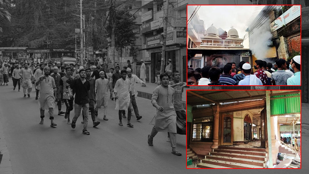 Bangladesh Temple Attack : बांग्लादेश में इस्कॉन मंदिर पर इस्लामिक कट्टरपंथियों का फिर हमला, कई जिलों में तनाव