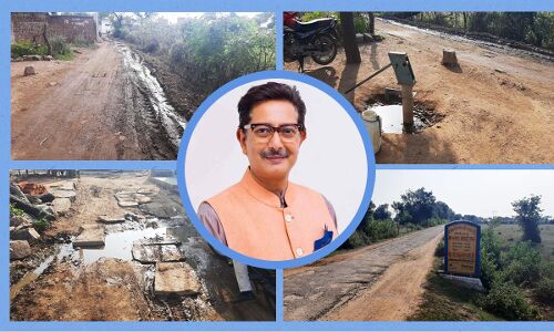Ground Report : ऊबड़-खाबड़ सड़कों पर बहती नालियों से परेशान हैं सांसद अनुराग शर्मा के गोद लिए सरवां गांव के लोग