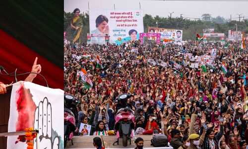 मुरादाबाद की रैली में गरजीं प्रियंका गांधी- कहा BJP की नीतियों ने किसानों से लेकर व्यापारियों को किया बर्बाद