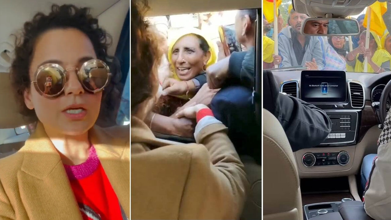 Kangna Ranaut : कंगना रनौत की गाड़ी पर पंजाब में किसानों का हमला, वीडियो शेयर कर दी जानकारी