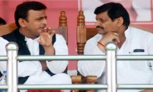 Akhilesh Yadav and Shivpal Yadav