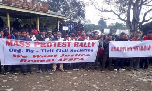 Nagaland : विवादास्पद कानून AFSPA के खिलाफ नगालैंड में 70 किलोमीटर लंबा पैदल मार्च, भारी संख्या शामिल हुए लोग