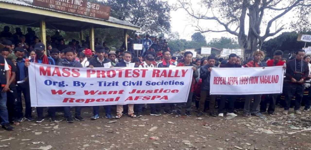 Nagaland : विवादास्पद कानून AFSPA के खिलाफ नगालैंड में 70 किलोमीटर लंबा पैदल मार्च, भारी संख्या शामिल हुए लोग