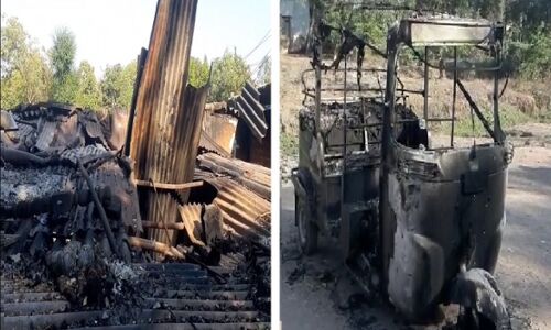 Khandwa News: BJP मध्यप्रदेश में मुस्लिम होना हुआ अपराध, खंडवा जिले में जलाया मुस्लिम परिवार का घर, ऑटो में लगाई आग