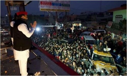 UP Election 2022: बुलंदशहर में आमने-सामने आया अखिलेश, जयंत और प्रियंका का काफिला, तीनों नेताओं का ये रहा रिएक्ट