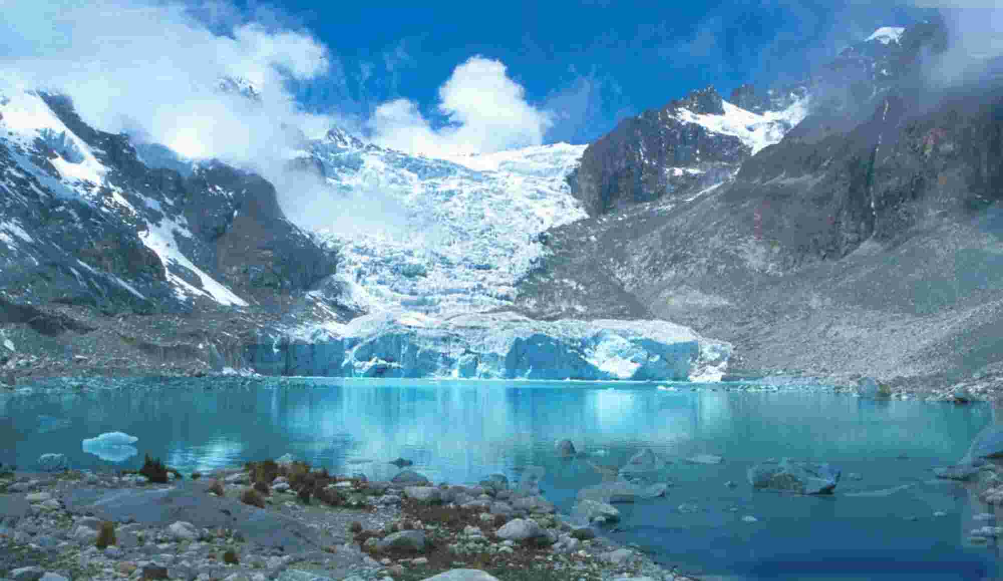 ग्लेशियर में पानी के भण्डार का नया अनुमान | New Assessment of stored water in glaciers |