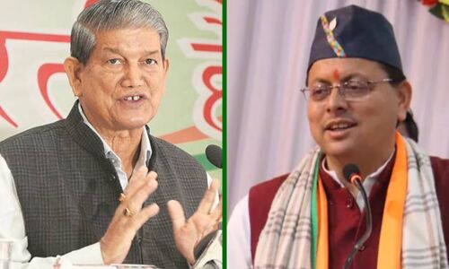 Uttarakhand Election 2022 Results Live Updates : मुख्यमंत्री पुष्कर धामी  के हारने की बड़ी खबर, पूर्व CM हरीश रावत ने अपने प्रतिद्वंदी को दी बधाई