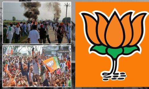 जहां BJP के मंत्री के बेटे पर लगा किसानों की हत्या का आरोप, वहां भी खिला कमल