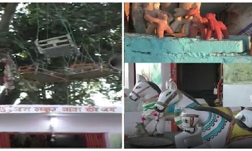 Damoh News : दमोह में मन्नतों वाला बरगद का पेड़, संतान की कामना पूरी होने पर बांधते हैं पालना