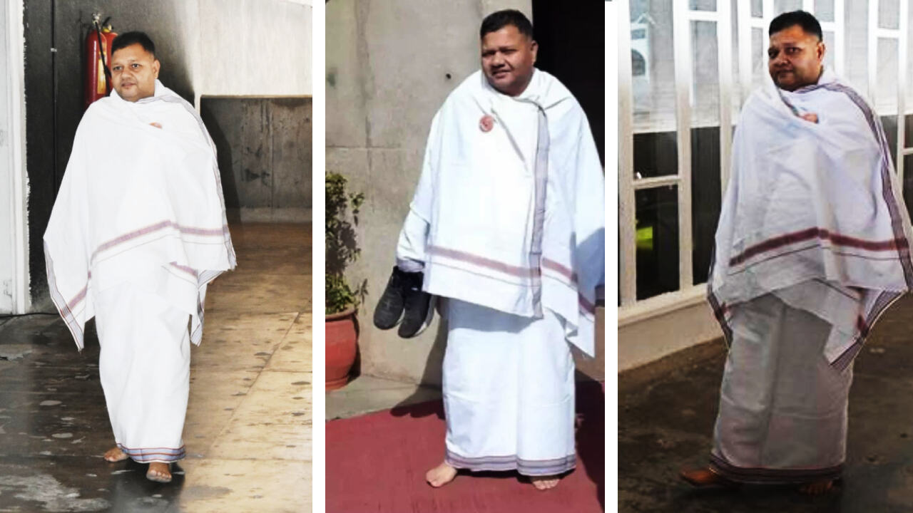Faridabad News : कांग्रेस विधायक ने सिले हुए कपड़े और पांव में जूते-चप्पल न पहनने की खाई कसम, यह है पूरा मामला