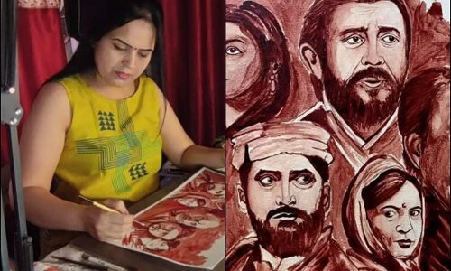 The Kashmir Files: कश्मीर फाइल्स देख महिला से खून से ही बना दिया फिल्म का पोस्टर