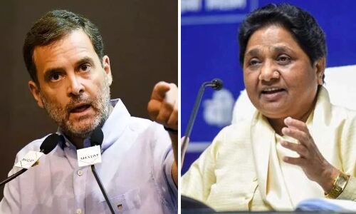 BSP vs Congress : मायावती का राहुल पर पलटवार, कहा - बसपा ऐसी पार्टी नहीं कि जबरन गले से चिपट जाओ