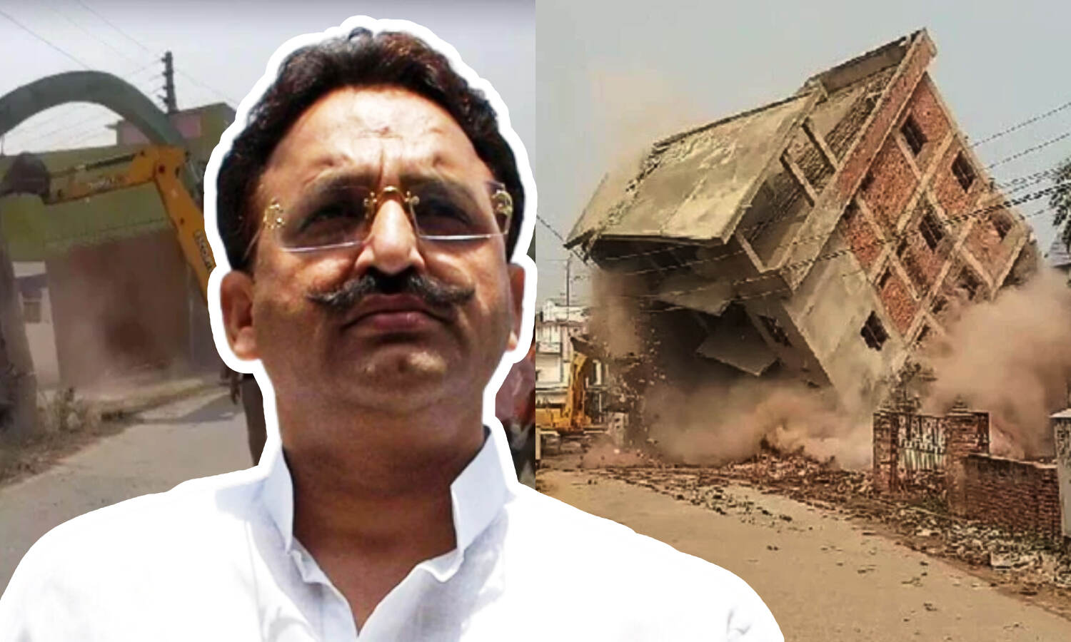 Mukhtar Ansari के दो करीबियों पर चला बाबा का बुलडोजर, गणेश मिश्रा की 60 करोड़ संपत्ति ध्वस्त