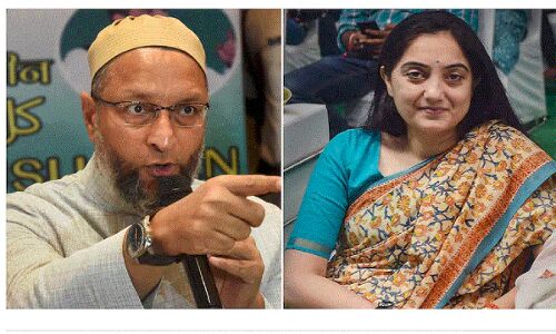 Owaisi ने फिर की नुपुर शर्मा को गिरफ्तार करने की मांग, कहा - BJP उन्हें बना सकती है सीएम पद का दावेदार