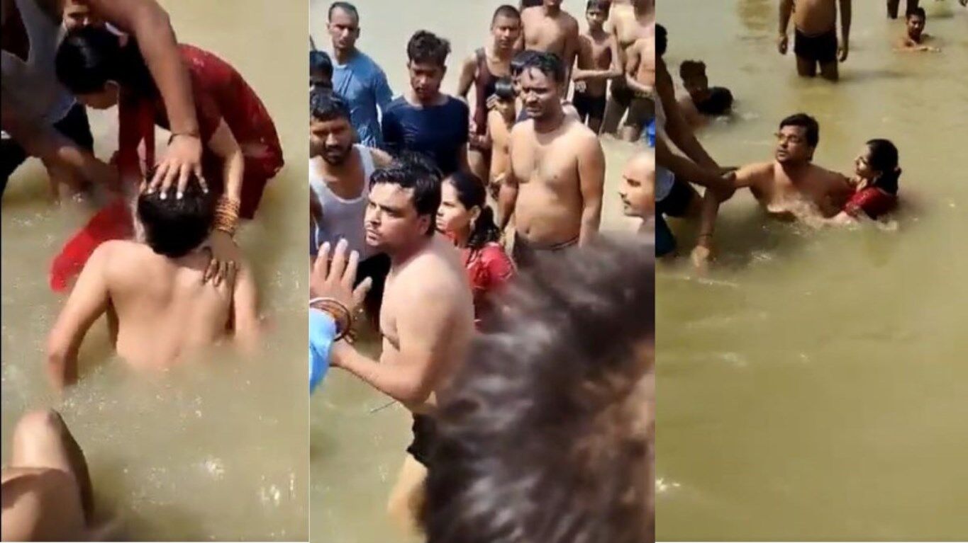 Ayodhya News : सरयू नदी में कपल की पिटाई करने वालों पर केस दर्ज, पत्नी को Kiss करने पर भड़के रामभक्तों ने दी थी तालिबानी सजा