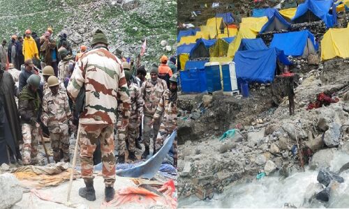 Amarnath Cloudburst: अमरनाथ गुफा के पास दिखा तबाही का मंजर, बादल फटने के बाद सैलाब, 15 श्रद्धालुओं की मौत