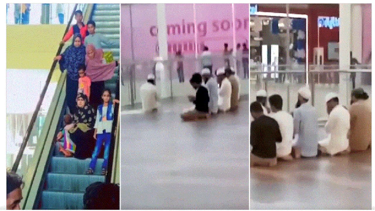 Lucknow News : Lulu Mall के बाहर बवाल, हिंदू महासभा का प्रदर्शन, 15 लोग हिरासत में