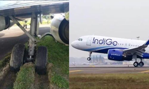 Jorhat to Kolkata flight Indigo: टेक-ऑफ के दौरान रनवे से फिसला इंडिगो का विमान, कीचड़ में फंसा पहिया, सभी यात्री सुरक्षित