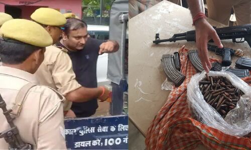 Bhadohi News : पूर्व बाहुबली विधायक विजय मिश्र के पेट्रोल पंप से एक AK-47 और भारी मात्रा में कारतूस बरामद, 1 लाख के ईनामी बेटे विष्णु मिश्रा ने किया खुलासा