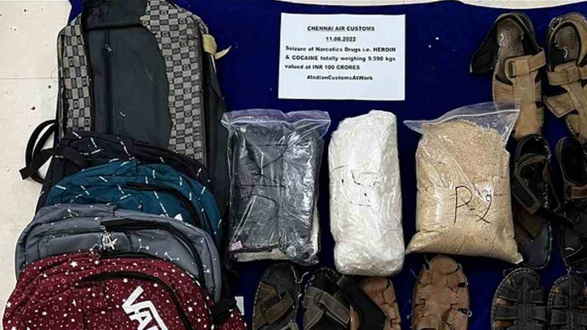 Chennai Airport Drug Case: चेन्नई एयरपोर्ट पर 100 करोड़ से अधिक की हेरोइन जब्त, कस्टम विभाग ने तस्कर को किया गिरफ्तार