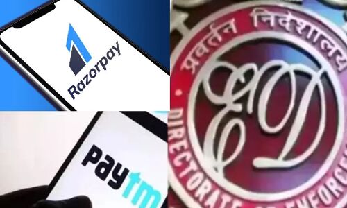 Chinese Loan Apps Case: PayTM, Razorpayऔर Cashfree के परिसरों पर ईडी मारा छापा , किए 17 करोड़ जब्त