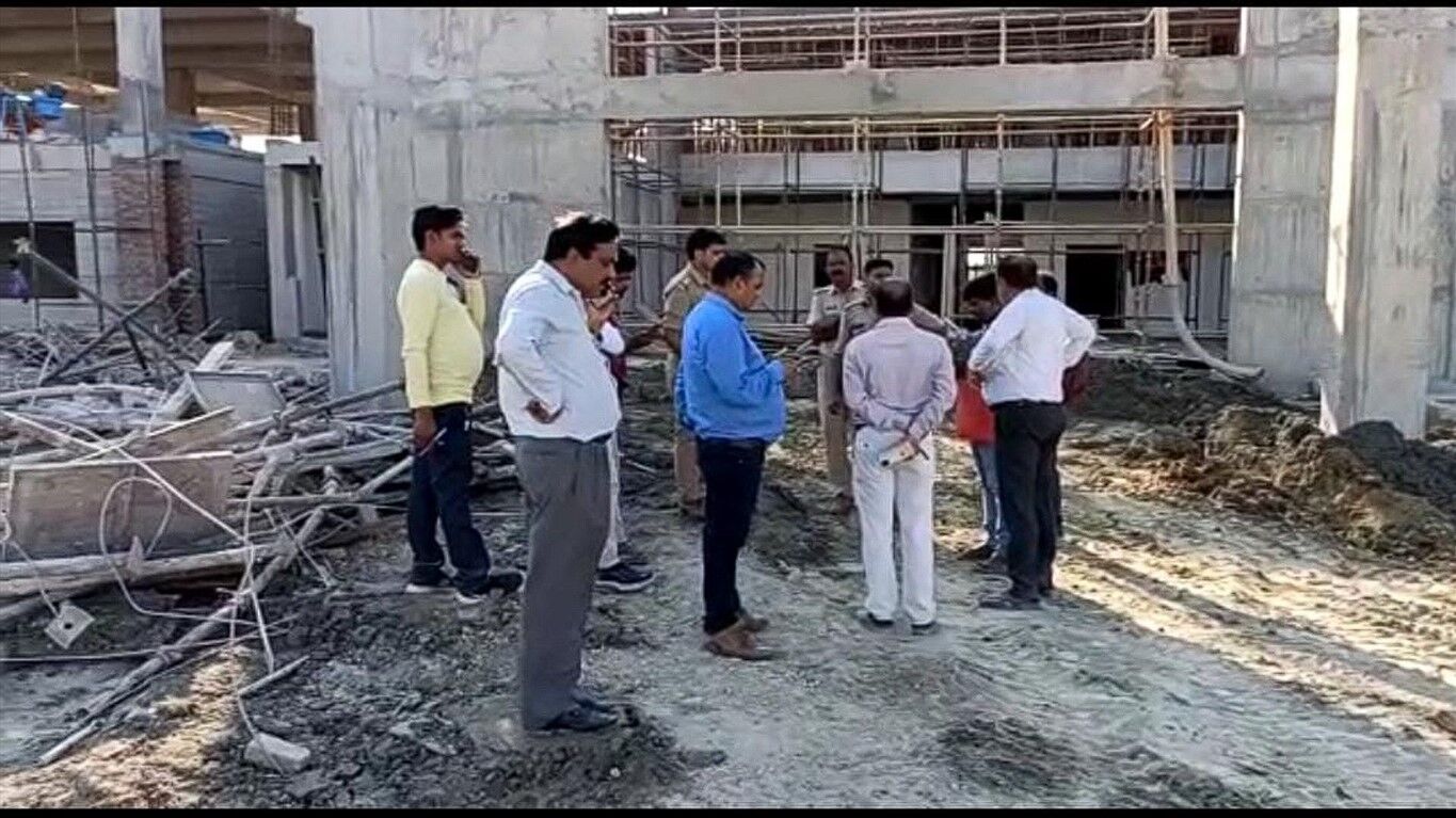 Lucknow News: यूपी सरकार के ड्रीम प्रोजेक्ट फॉरेंसिक लैब के पोर्च की छत गिरी, मलबे में दबकर 5 मजदूर घायल एक की मौत