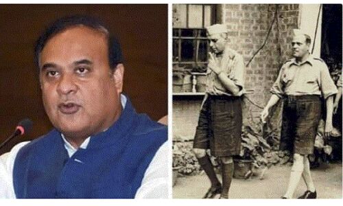 Himanta Biswa Sarma का पलटवार, निक्कर में नेहरू की तस्वीर शेयर कर कांग्रेस से पूछा - क्या इसे भी जला दोगे