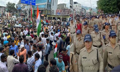 UKSSSC घोटाले के खिलाफ युवाओं का हल्द्वानी में हल्लाबोल,  सभास्थल   पुलिस छावनी में तब्दील, कांग्रेस का मिला समर्थन