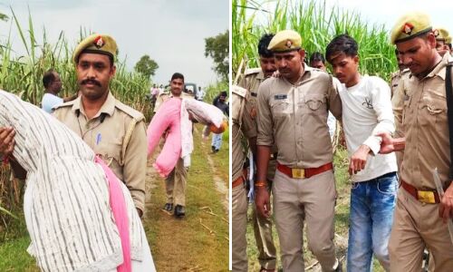 Lakhimpur Kheri kand : दलित नाबालिगों से दुष्कर्म और हत्या के मामले पुलिस ने किया सीन रेक्रिएट, आरोपियों ने बताया - कैसे दिया वारदात को अंजाम