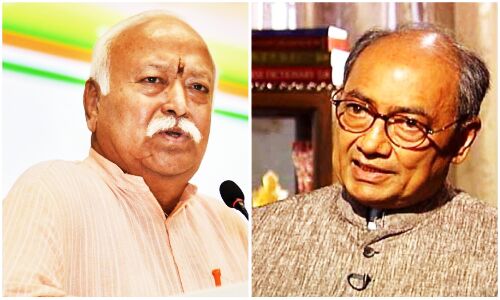 Madhya Pradesh News : हाथी के दांत दिखाने के और खाने के कुछ और, मोहन भागवत के मदरसा दौरे पर दिग्विजय सिंह ने साधा निशाना