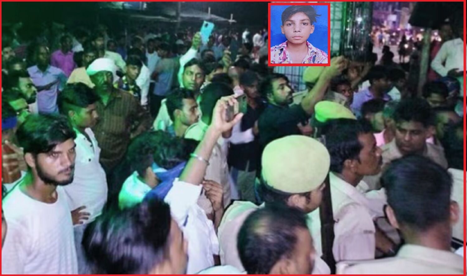 Auraiya News : औरैया में शिक्षक की पिटाई से मरने वाले दलित छात्र क़ो लेकर बवाल थमने का नहीं ले रहा नाम, पथराव के बाद फूंका पुलिस वाहन