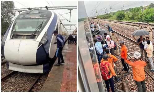 Vande Bharat Express : भैंस से ठुकने और गाय को ठोकने के बाद जाम हुए नई नवेली वंदे भारत के पहिए, पटरी पर पैसेंजर