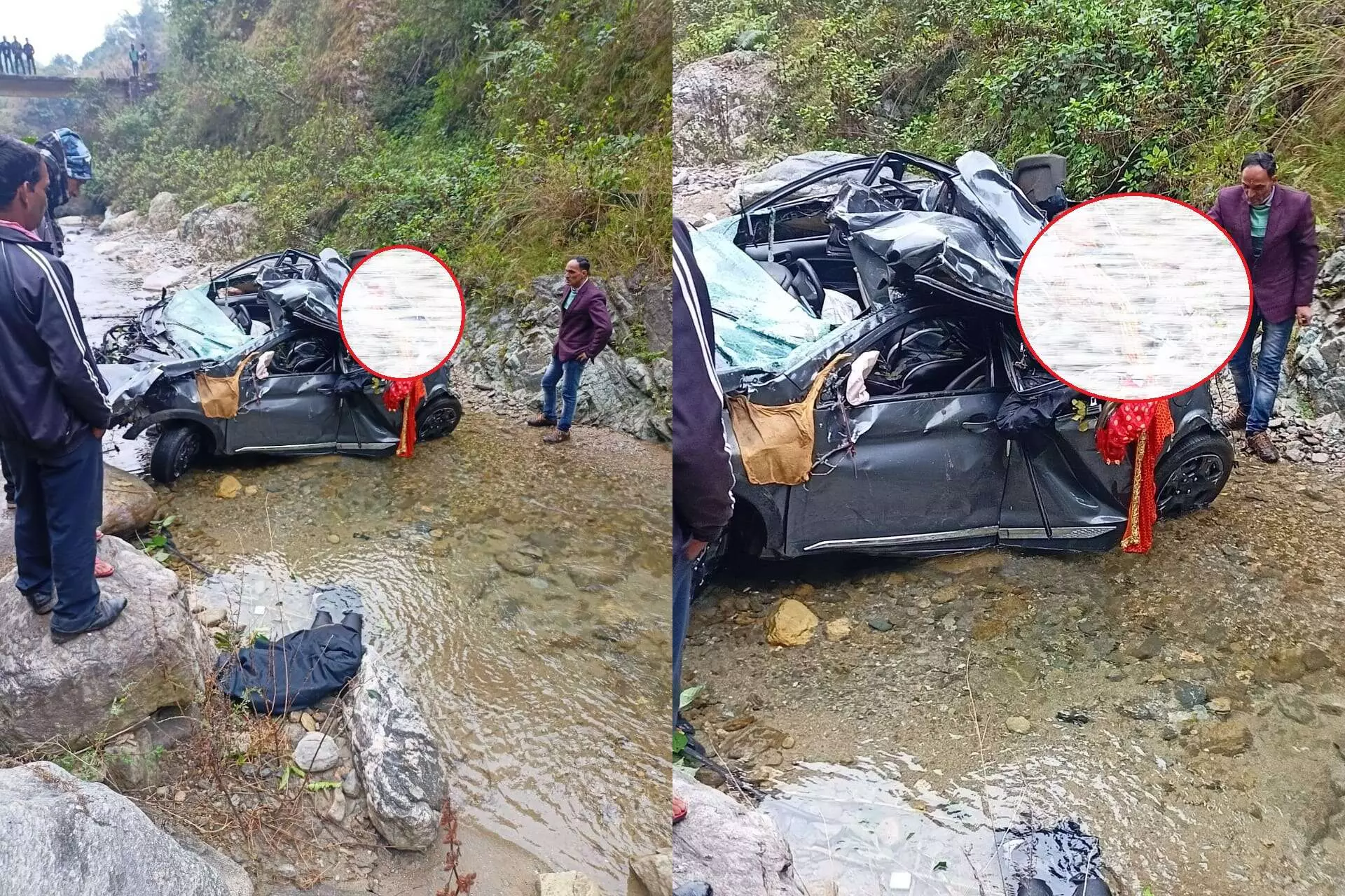 Almora News: अल्मोड़ा की बिनसर नदी में गिरी बारात से लौट रही ऑल्टो, 4 लोगों की मौत का अंदेशा
