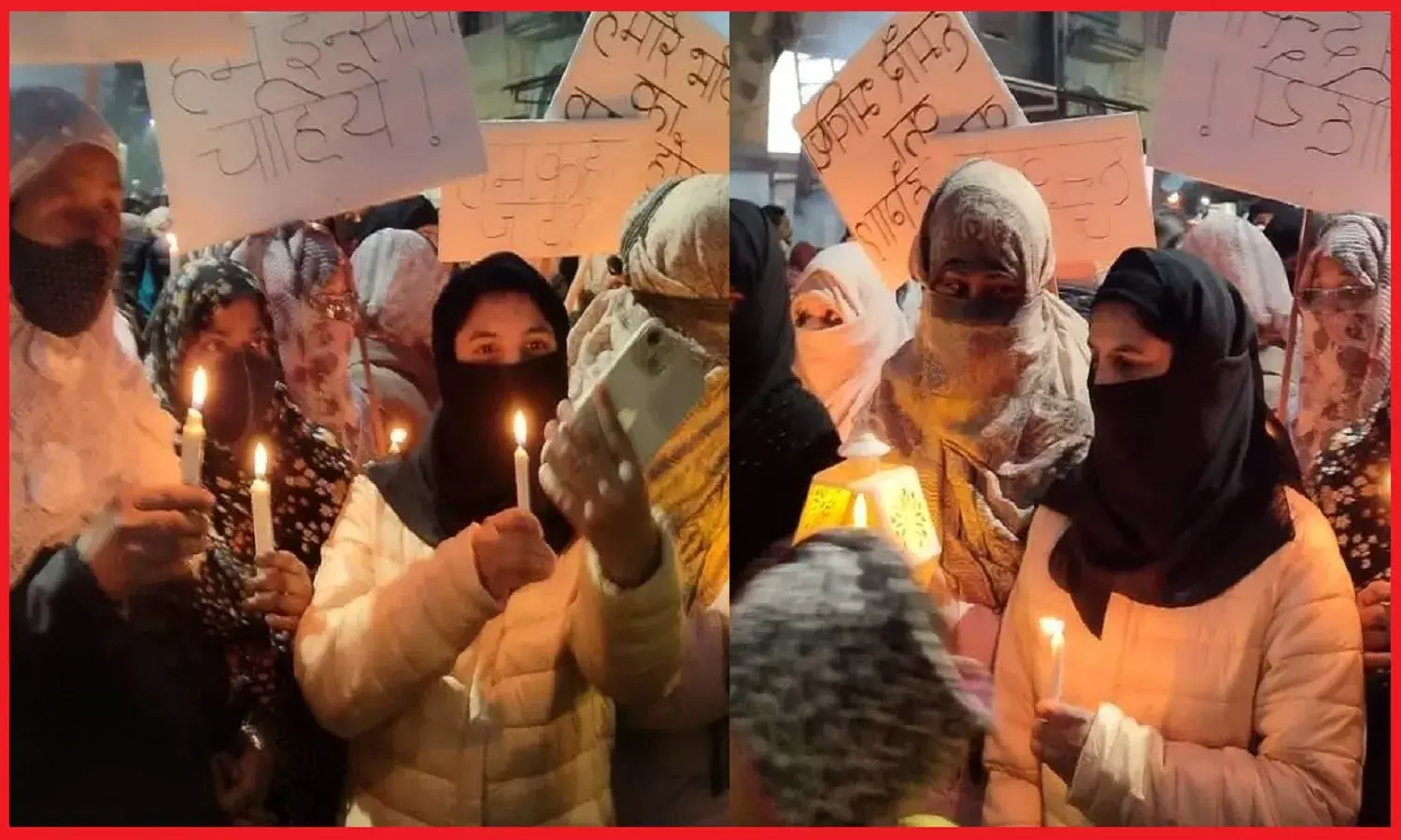 बनभूलपुरा में हजारों लोगों को उजाड़कर बेघर किये जाने के विरोध में निकला कैंडल मार्च, सड़कों पर उतरी जनता