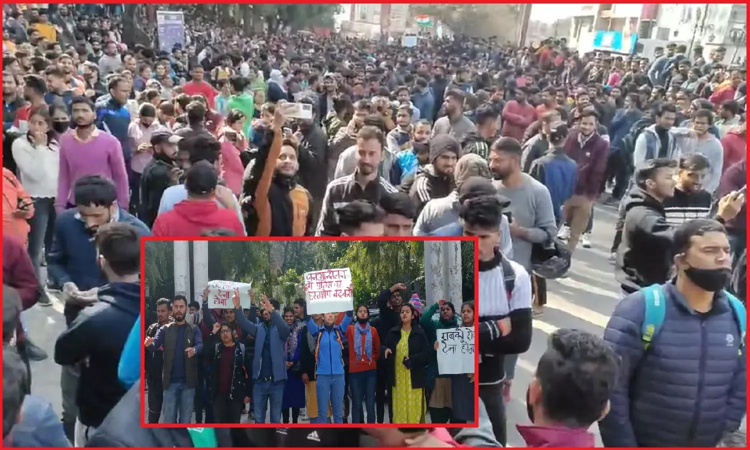 भर्ती परीक्षा में धांधली की CBI जांच की मांग कर रहे युवाओं पर चला धामी की पुलिस का डंडा, दर्जनों घायल छात्र हुए बेहोश-300 से ज्यादा गिरफ्तार