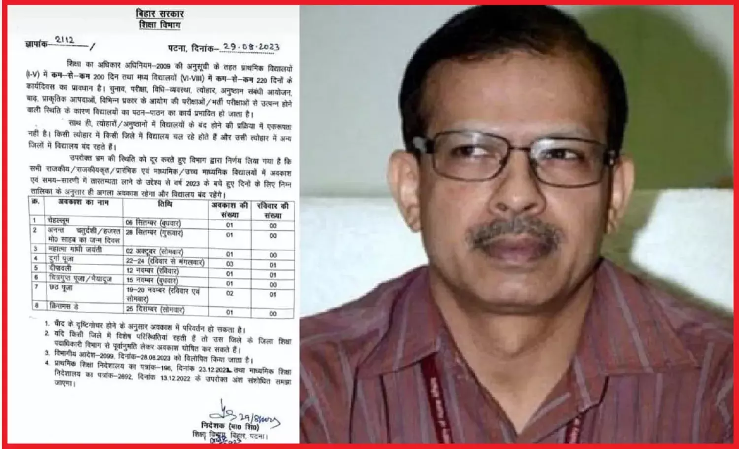 बिहार शिक्षा विभाग में केके पाठक की एंट्री से शिक्षकों की छुट्टियों पर चली कैंची, सितंबर से दिसंबर के बीच स्कूलों में अब रहेंगी मात्र 11 छुट्टियां