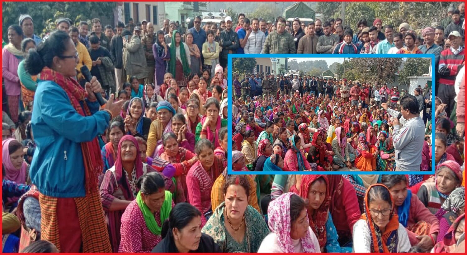 5 दिनों में नहीं पकड़ा गया आदमखोर बाघ तो महिलायें देंगी अनिश्चितकालीन धरना, जिम कार्बेट में ग्रामीणों ने किया चक्काजाम
