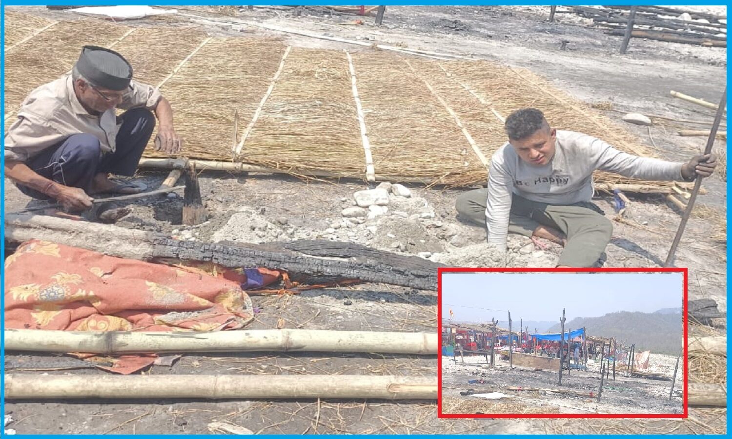 रामनगर के गर्जिया देवी मंदिर में भीषण आग लगने से तीन दर्जन दुकानें स्वाहा, समाजवादी लोकमंच ने उठायी पुनर्वास की मांग