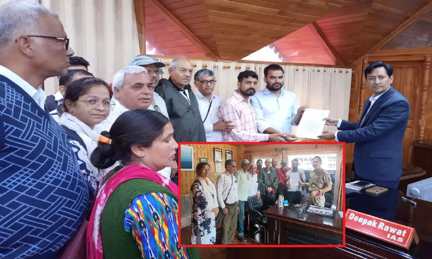पुलिस प्रशासन द्वारा मजदूर नेताओं के शोषण के खिलाफ कुमाऊं कमिश्नर को श्रमिक संयुक्त मोर्चा ने सौंपा ज्ञापन