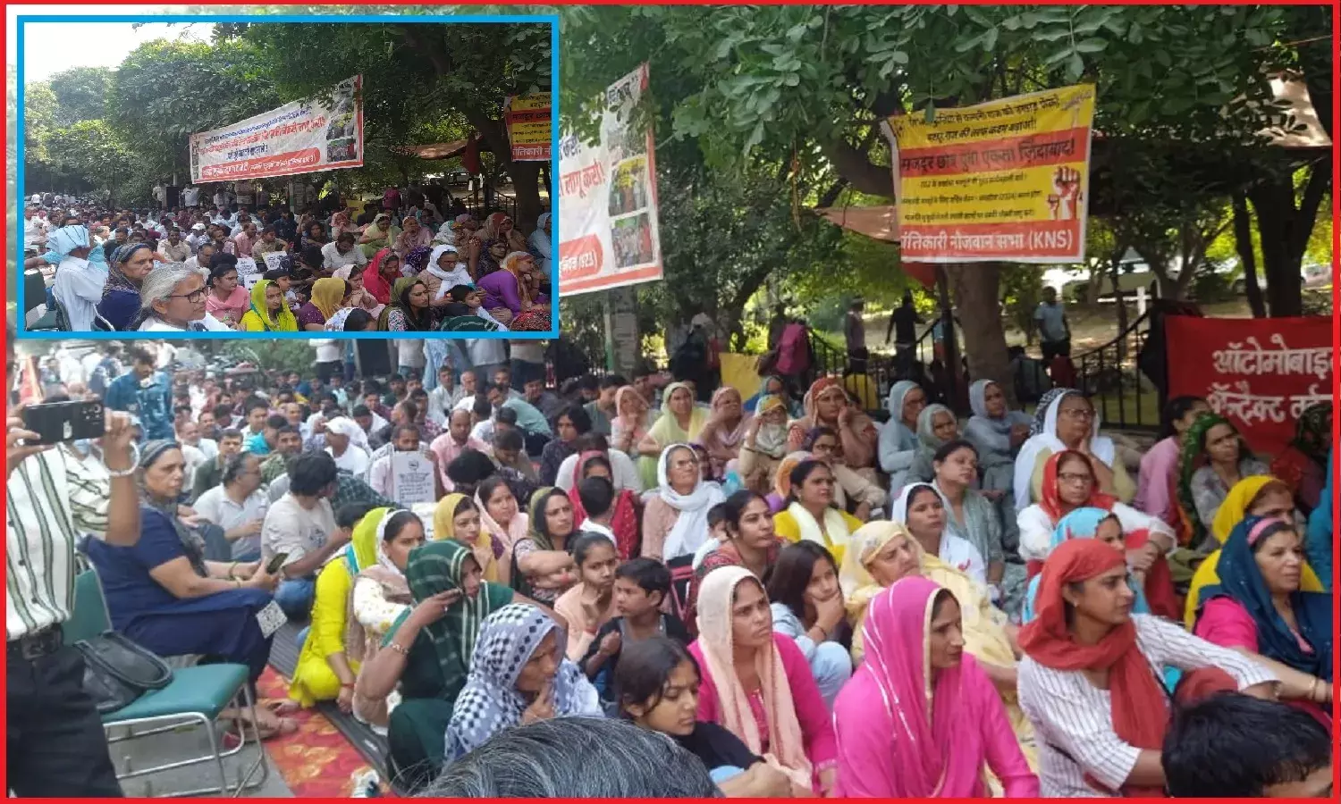 मारुति सुजुकी के अस्थायी कर्मचारियों ने किया आंदोलन तेज, स्थायी नौकरी और समान वेतन की मांग को लेकर हजारों मज़दूर पहुंचे श्रम विभाग