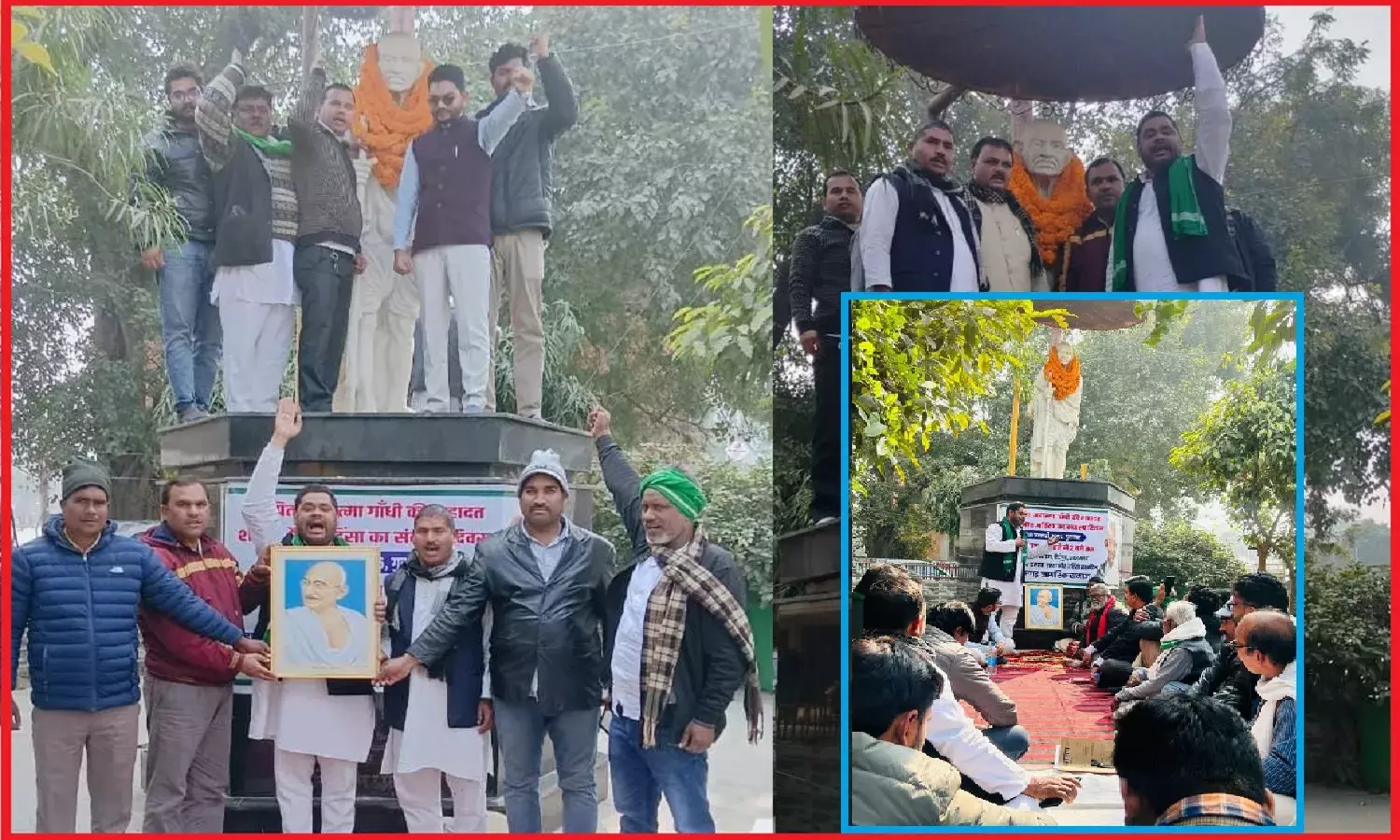 आजमगढ़ में महात्मा गांधी के शहादत दिवस पर महाकुंभ हादसे के मृतकों को दी श्रद्धांजलि, शांति और अहिंसा का लिया संकल्प