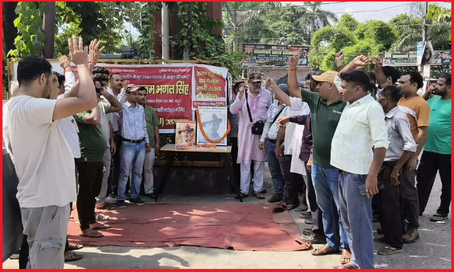 सत्ताधारी ऐतिहासिक विरासत-संघर्षों को नष्ट करने की चला रहे मुहिम और फासीवादी ताक़तें धर्म-जाति के नाम पर मेहनतकश को नफरत की आग में झोंक अम्बानियों-अडानियों को पहुंचा रहे मुनाफा