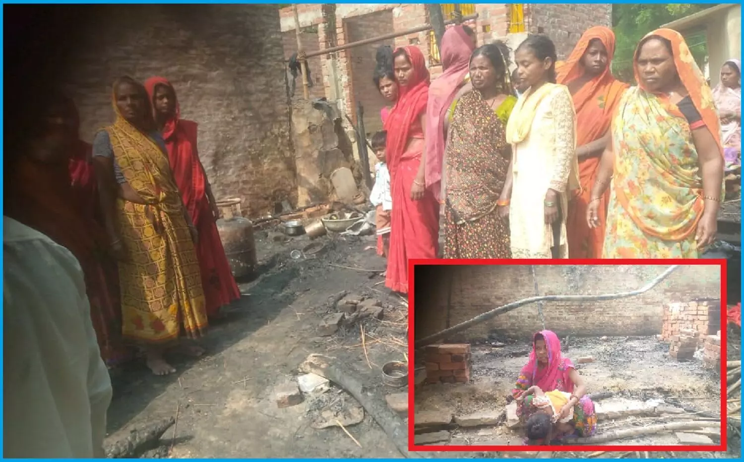 भदोही में दबंगों ने जलाये मुसहरों के घर, माले ने लगाया प्रशासनिक संरक्षण में ऐसी घटनाओं को अंजाम देने का आरोप