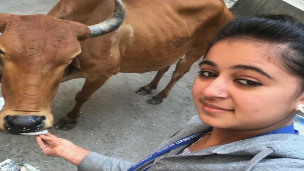 गुजरात के स्कूल में गाय के साथ सेल्फी खिंचाने का मिला होमवर्क